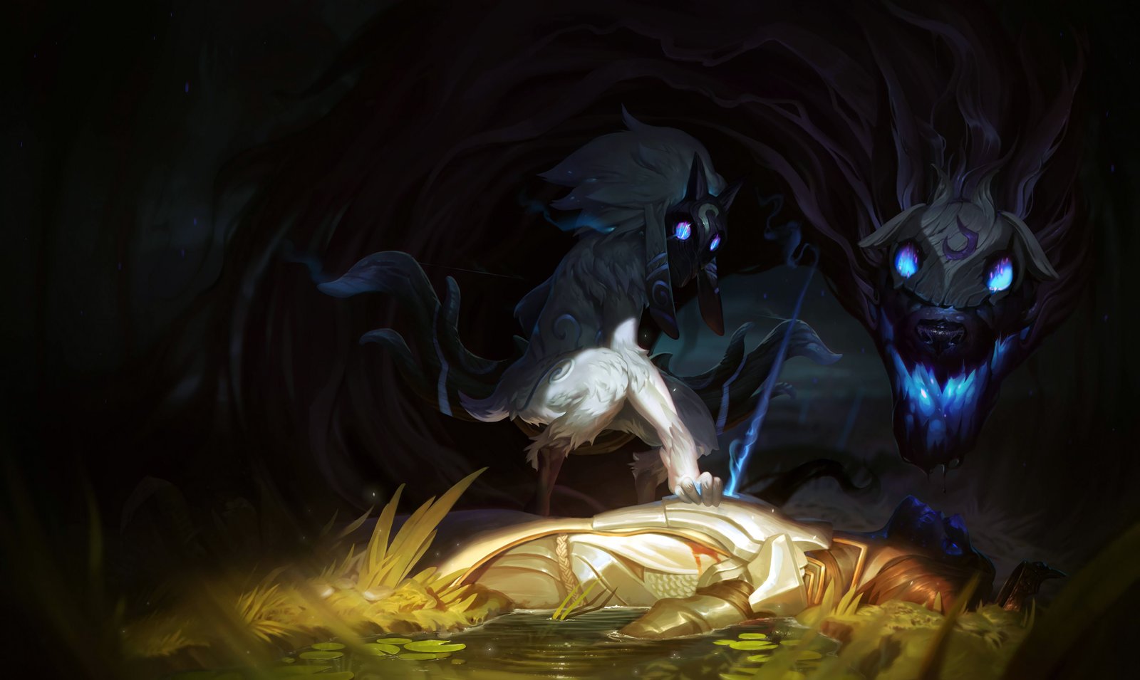 Classic Kindred Splash Art League of Legends Artwork Wallpaper lol