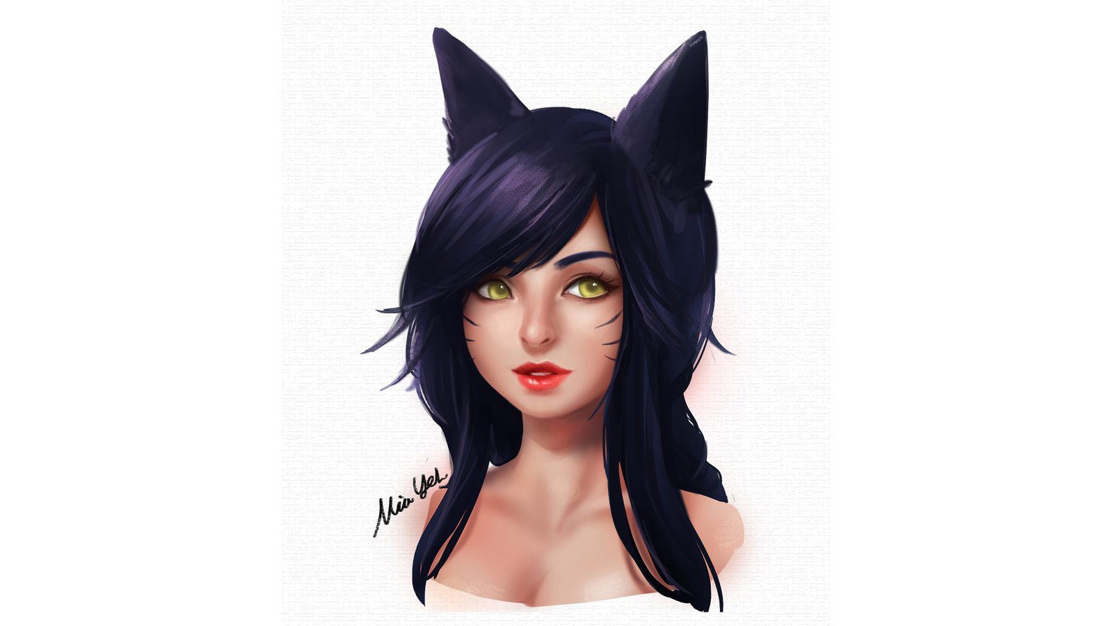 Ahri Portrait by h71115 League of Legends Artwork Wallpaper lol Fan Art (2)