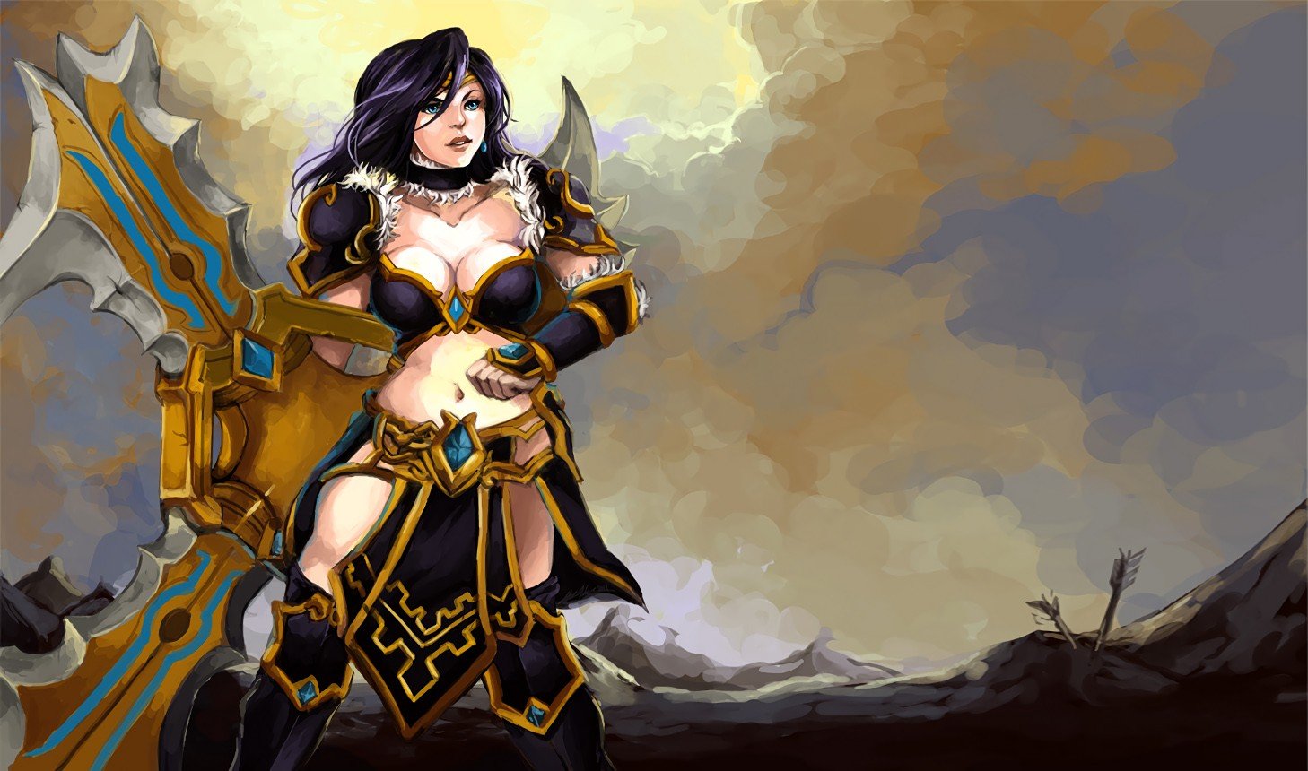 Sivir by betrayal-and-wisdom HD Wallpaper Fan Art Artwork League of Legends lol