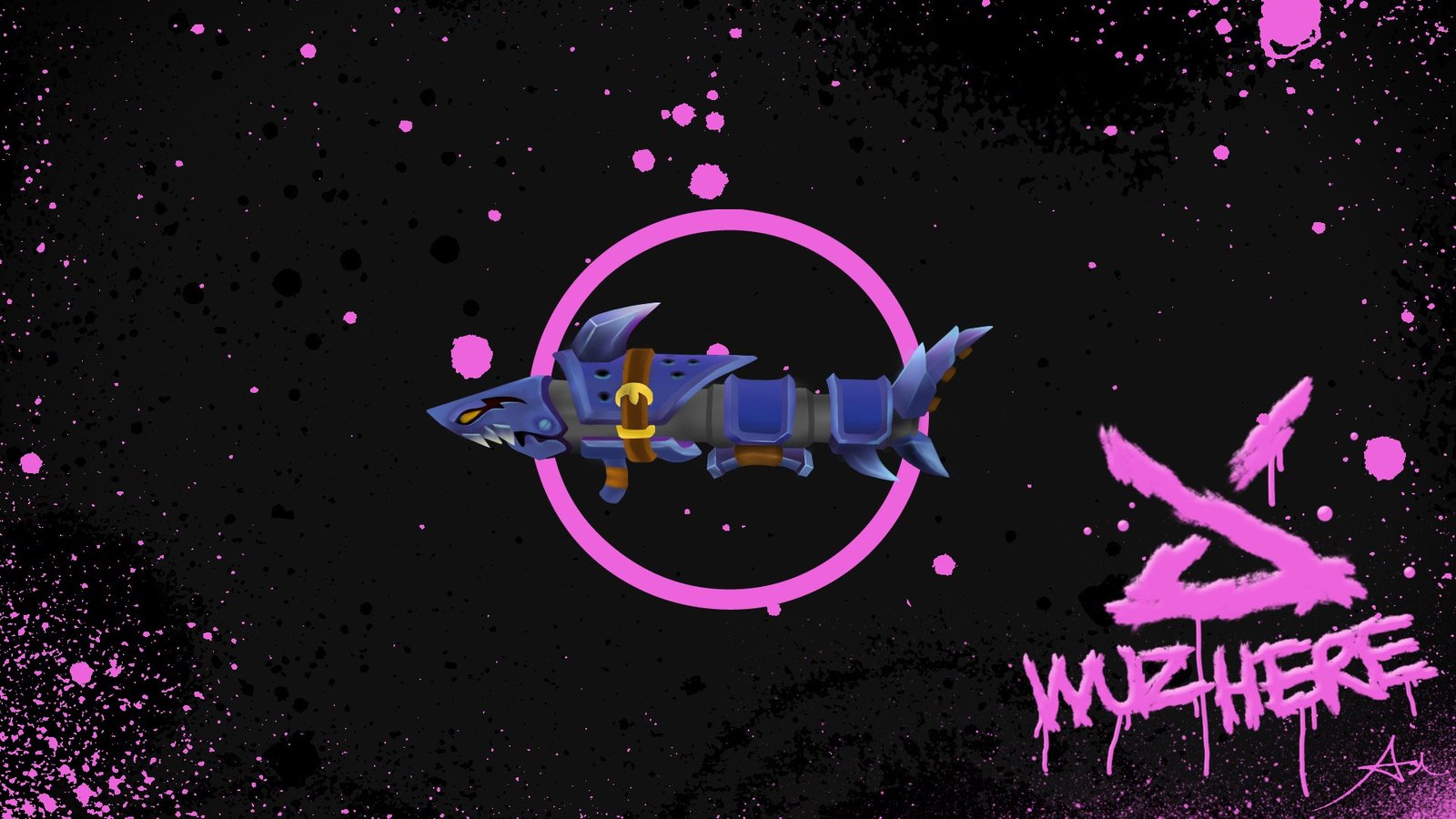 Jinx's Fishbones by namesAsh HD Wallpaper Fan Art Artwork League of Legends lol