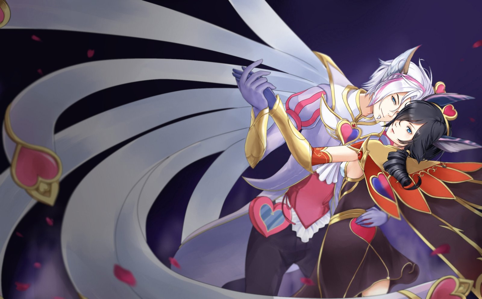 Sweetheart Xayah & Rakan by Casiumil HD Wallpaper Background Fan Art Artwork League of Legends lol