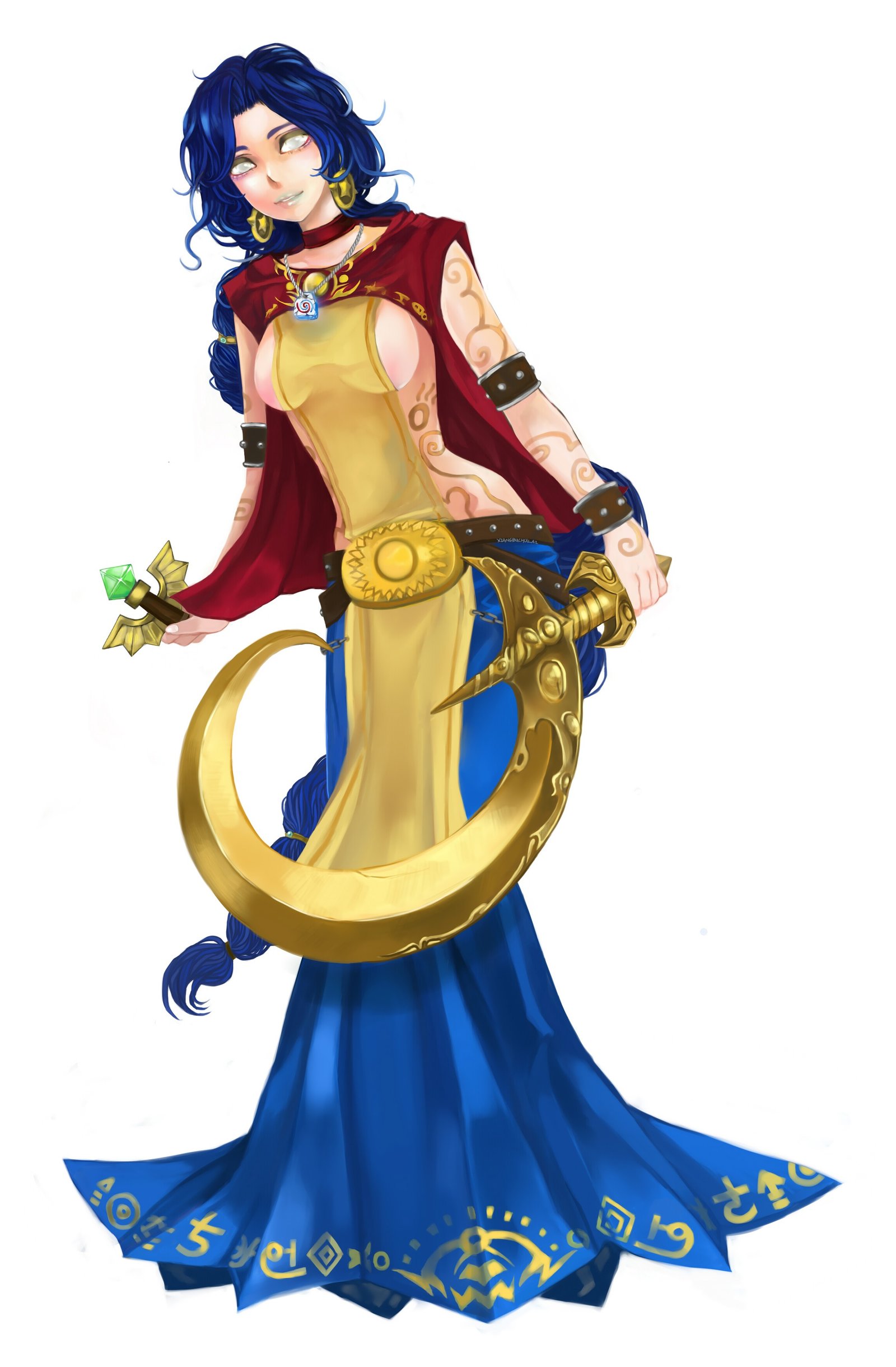 Divine Soraka by 岸邊蹦蹦A HD Wallpaper Fan Art Artwork League of Legends lol