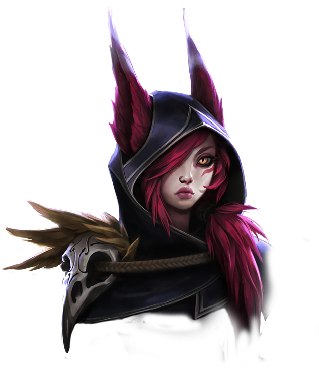 Xayah Portrait HD Wallpaper Artwork League of Legends lol