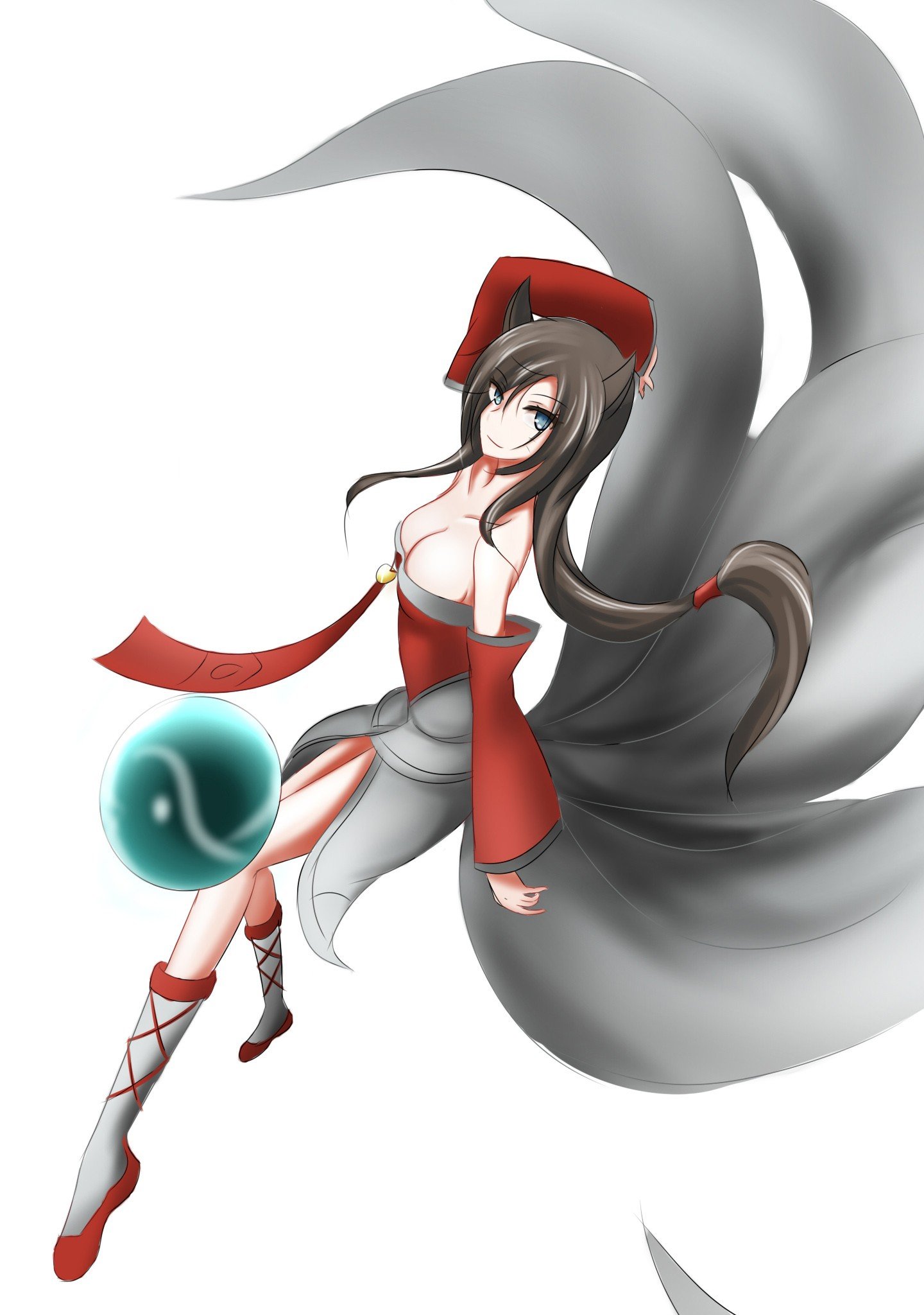 Ahri by 沙琪玛 League of Legends Artwork Wallpaper lol (2)