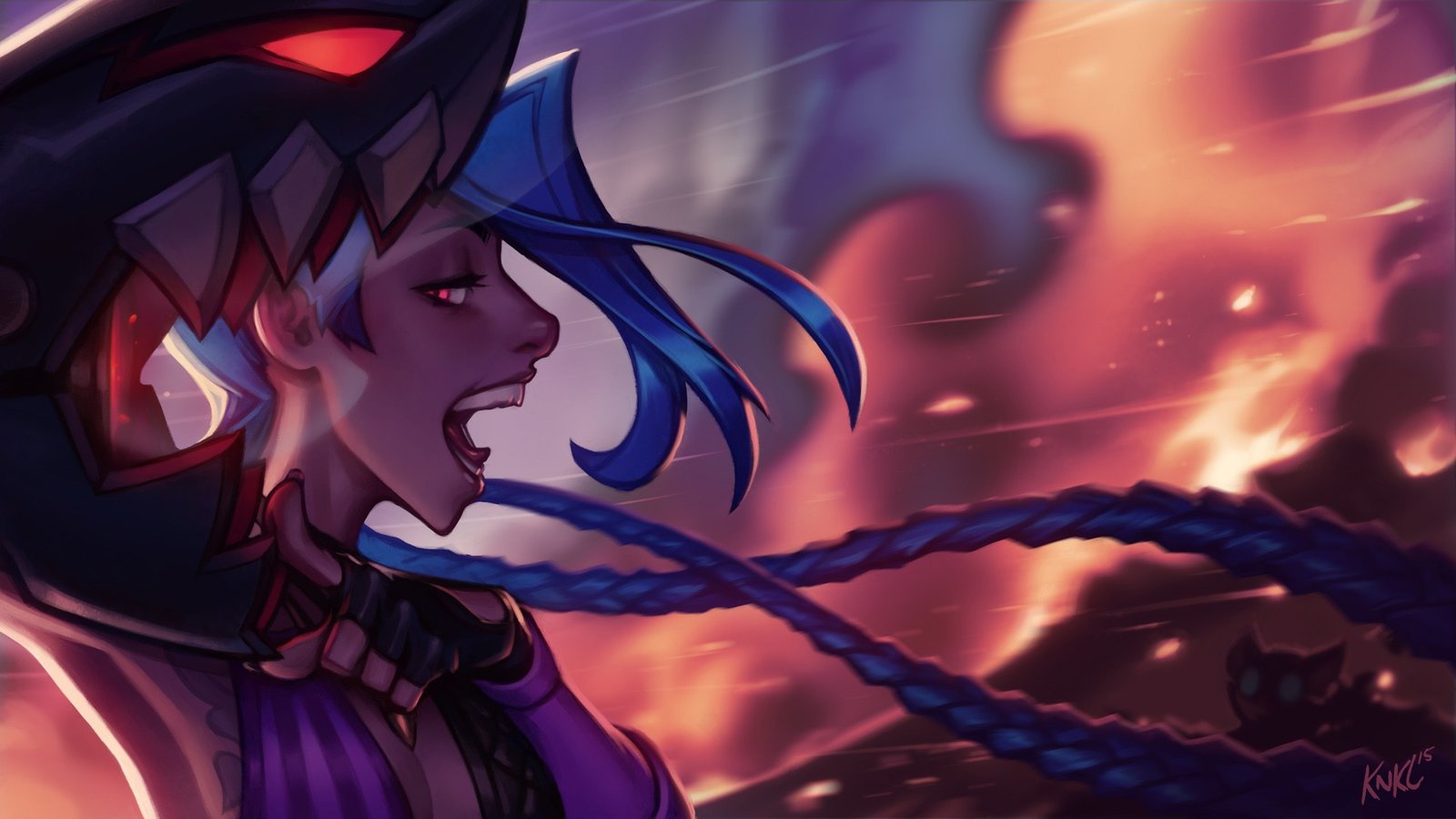 Jinx by KNKL HD Wallpaper Fan Art Artwork League of Legends lol