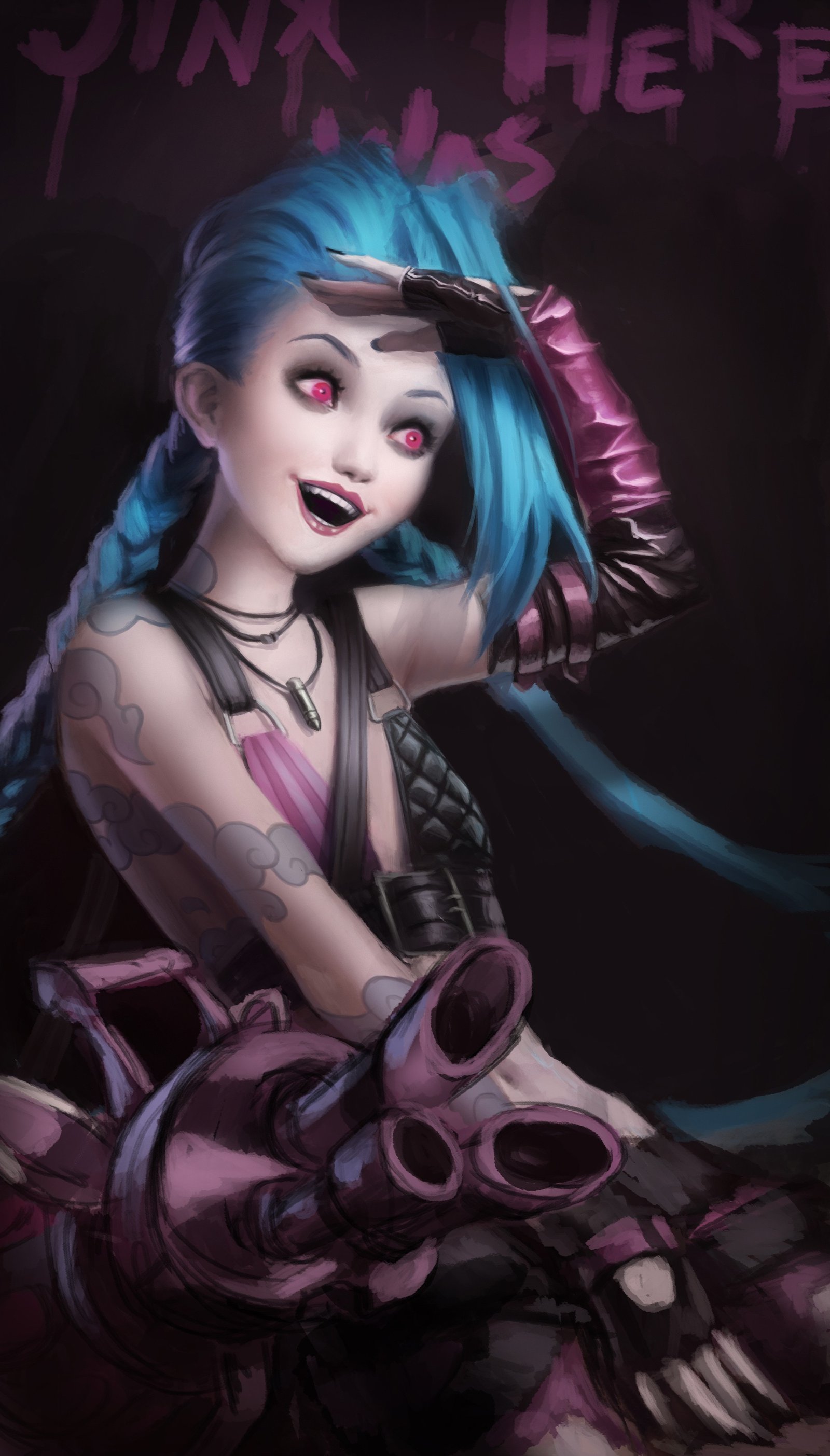 Jinx by SenRyuji HD Wallpaper Fan Art Artwork League of Legends lol