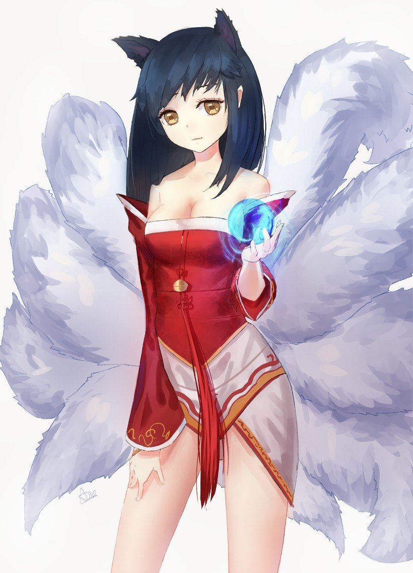 Ahri by Anone League of Legends Artwork Wallpaper lol (2)