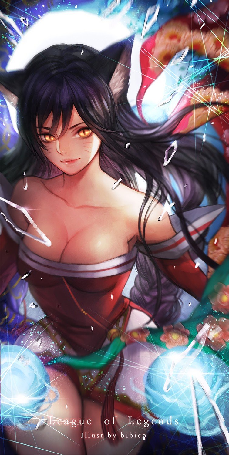 Ahri by bibico (4) League of Legends Artwork Wallpaper lol