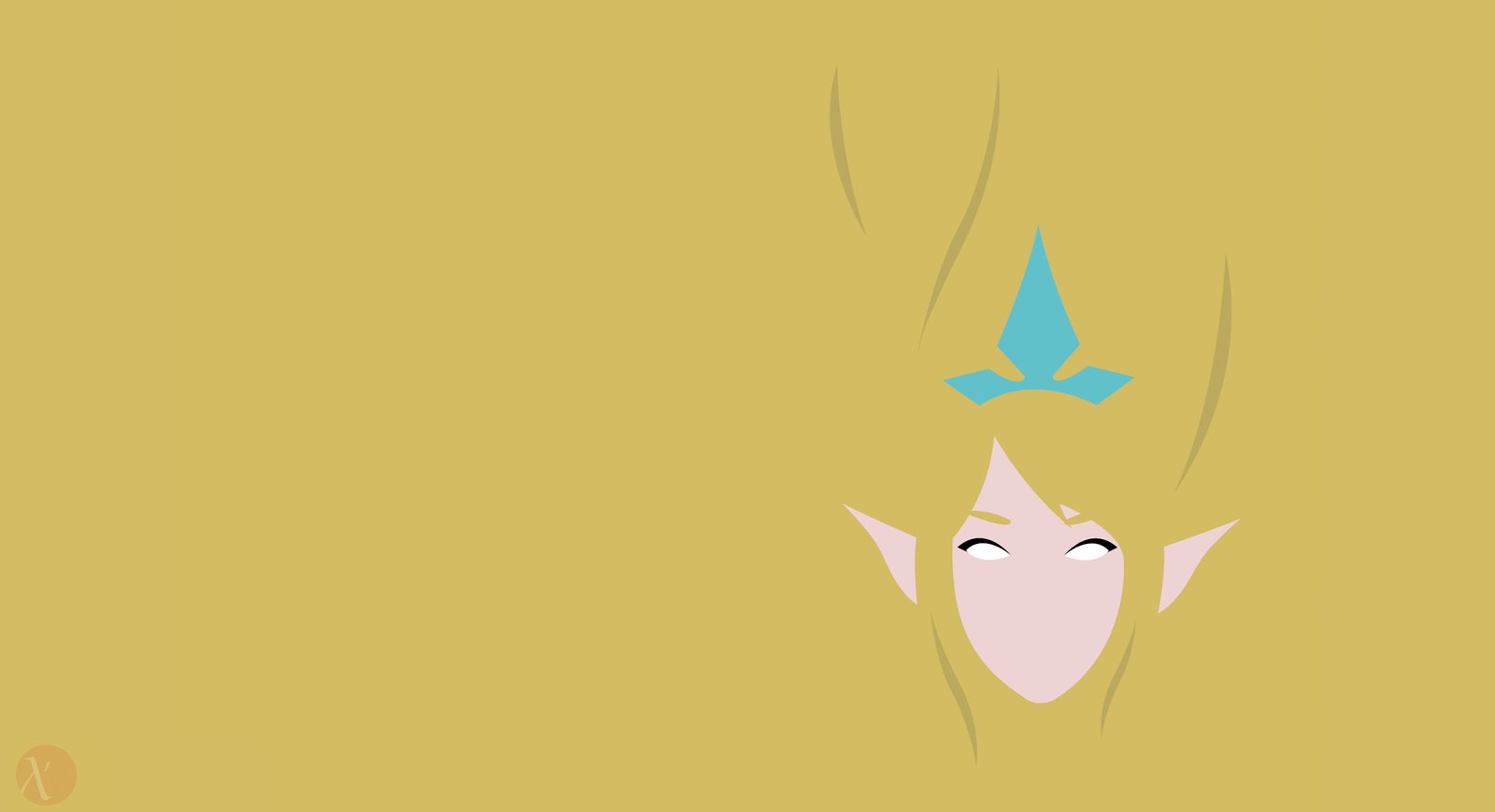 Janna Minimalistic by Lakishon HD Wallpaper Fan Art Artwork League of Legends lol