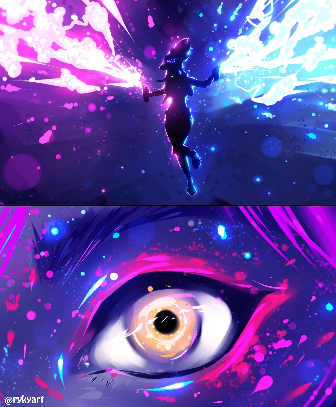 K/DA Akali by ryky HD Wallpaper Background Fan Art Artwork League of Legends lol