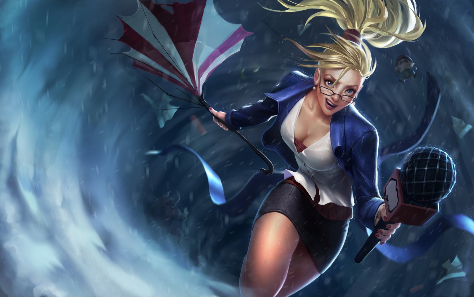 Forecast Janna Splash Art 4k HD Wallpaper Official Artwork League of Legends lol