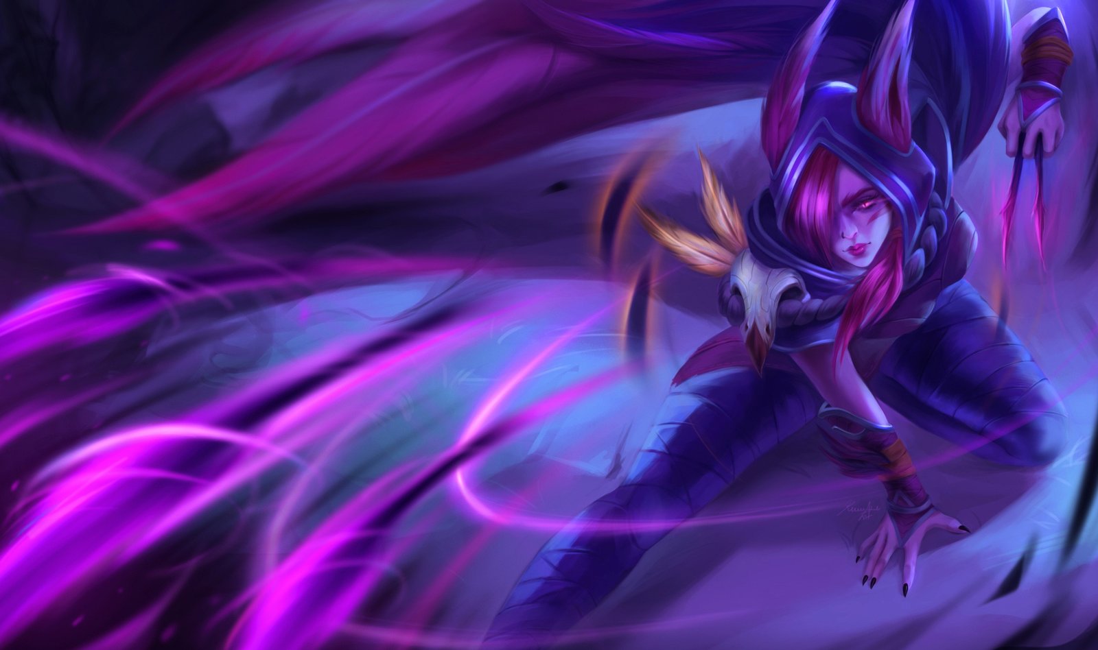 Xayah by Kunniki HD Wallpaper Background Fan Art Artwork League of Legends lol