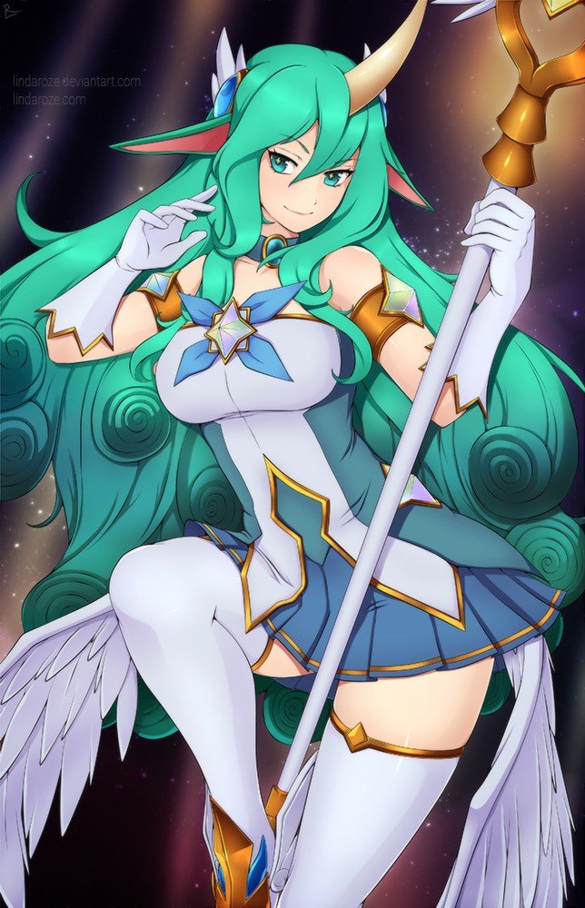 Star Guardian Soraka by LindaRoze HD Wallpaper Background Fan Art Artwork League of Legends lol