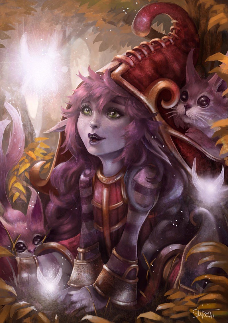 Lulu by Skyzocat HD Wallpaper Fan Art Artwork League of Legends lol