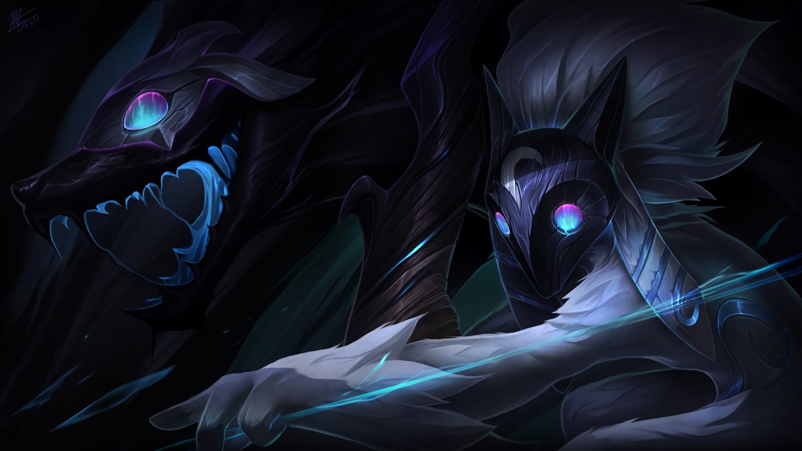 Kindred by VegaColors HD Wallpaper Fan Art Artwork League of Legends lol