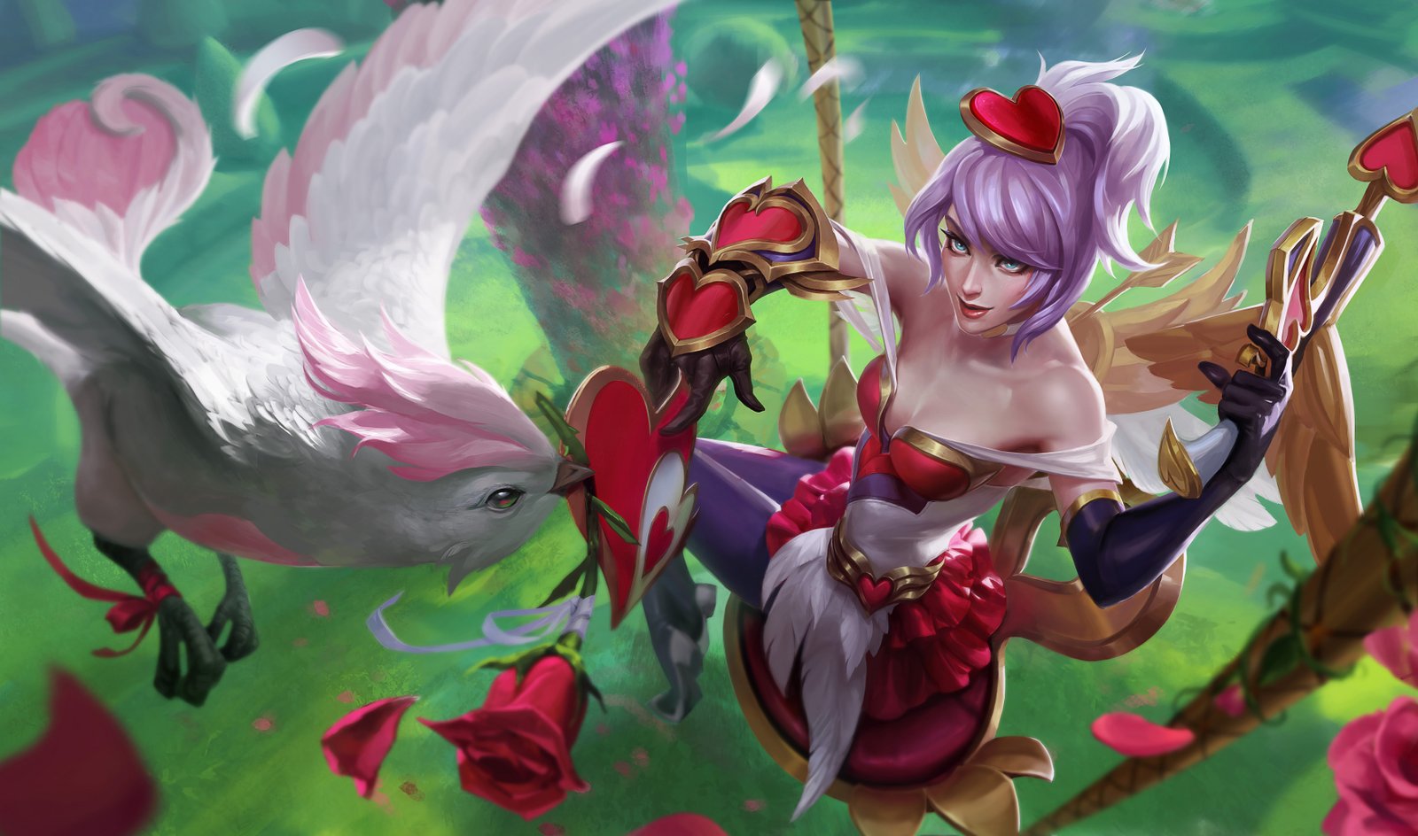 Heartseeker Quinn Splash Art HD 4k Wallpaper Background Official Art Artwork League of Legends lol