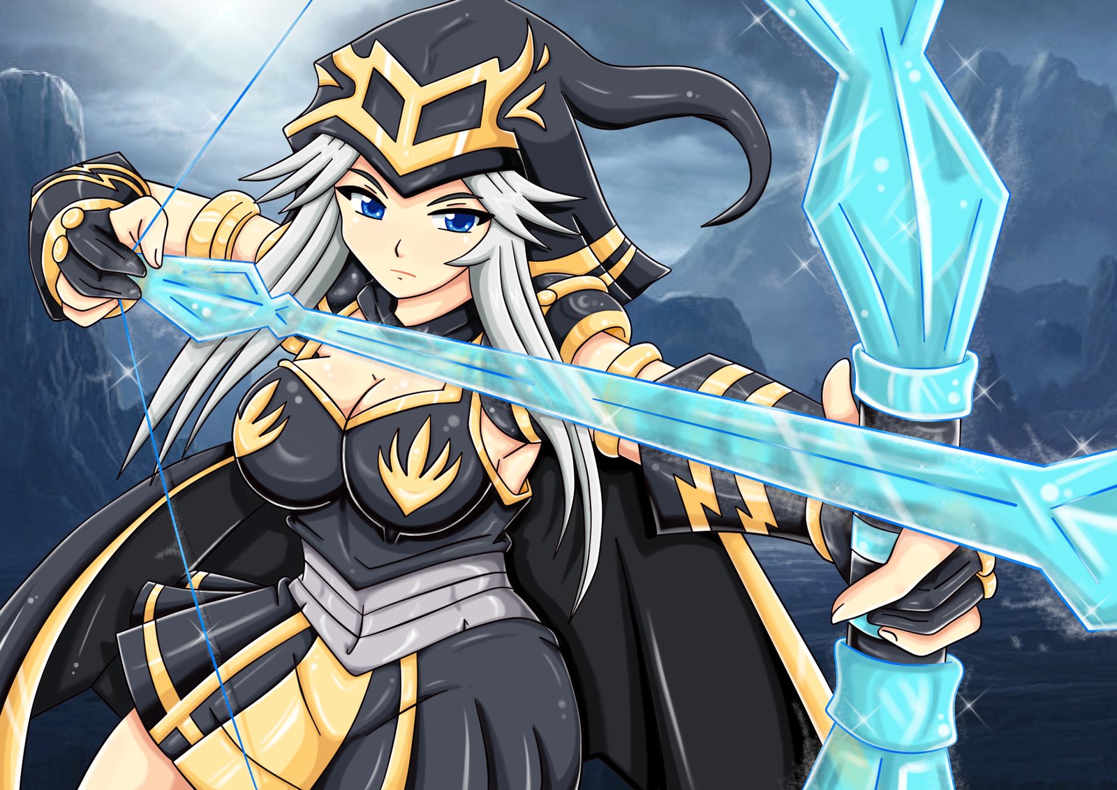 Ashe by Adrianosennin (2) HD Wallpaper Fan Art Artwork League of Legends lol