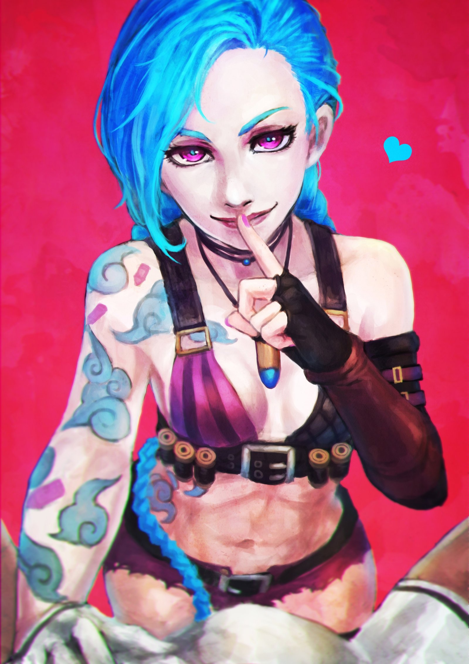 Jinx by MonoriRogue (2) HD Wallpaper Fan Art Artwork League of Legends lol