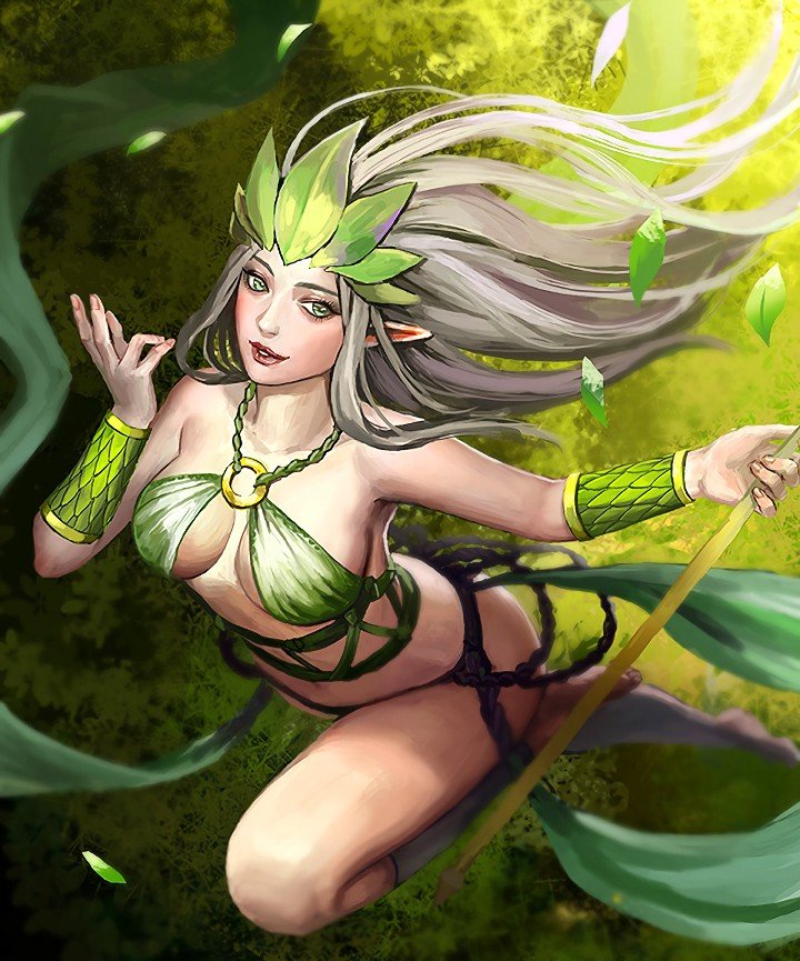 Elf Janna (Elderwood) by chalii HD Wallpaper Fan Art Artwork League of Legends lol