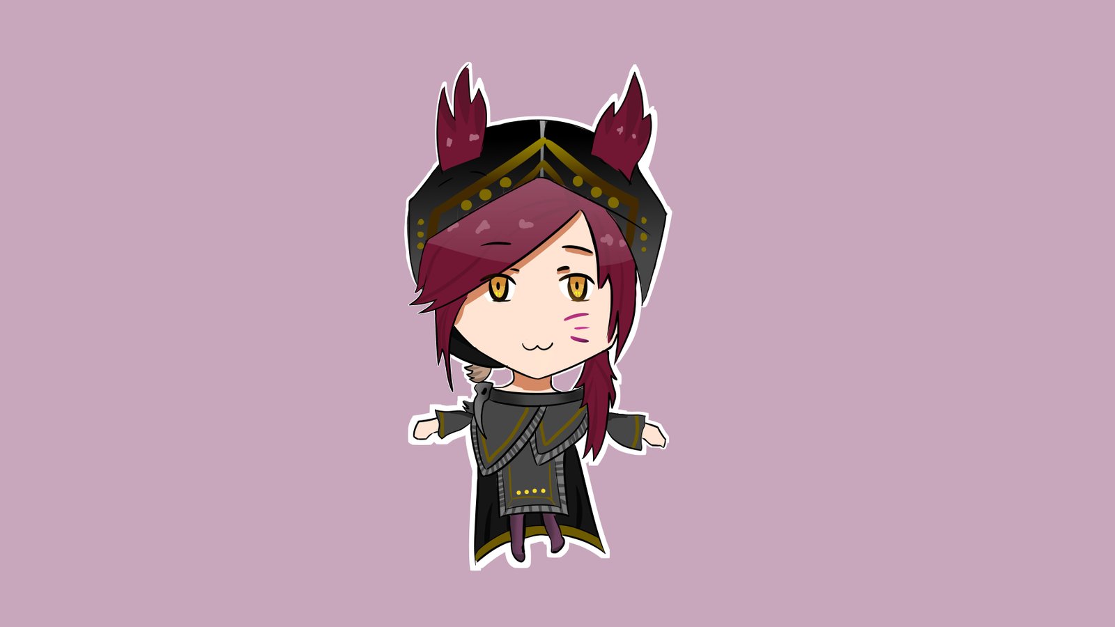 Chibi Xayah by MadaChan812 HD 4k Wallpaper Fan Art Artwork League of Legends lol