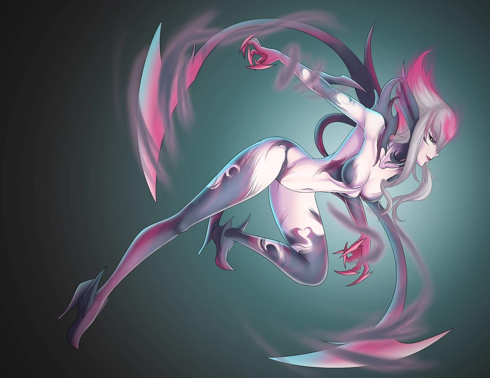 Evelynn Rework by CLeRu087 HD Wallpaper Background Fan Art Artwork League of Legends lol