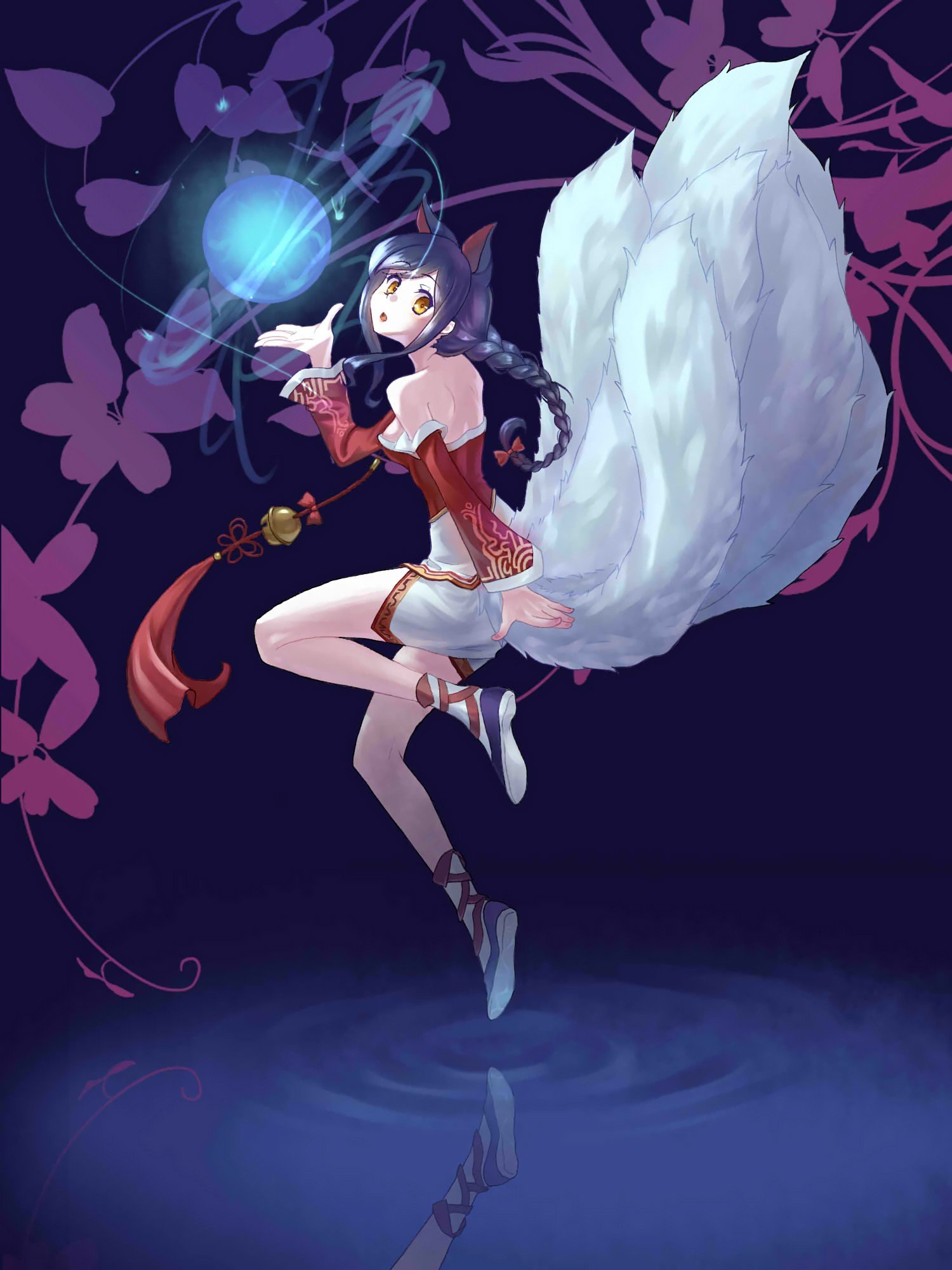Ahri by ww90055 League of Legends Artwork HD Wallpaper lol Fan ArtFan Art Artwork