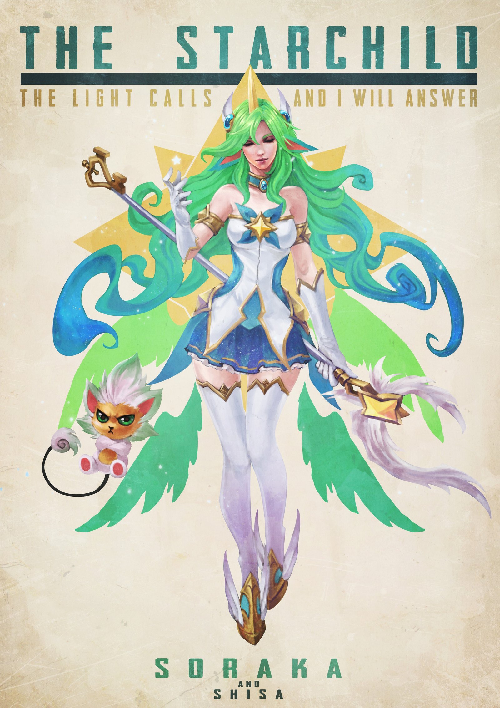 Star Guardian Soraka by MonoriRogue HD Wallpaper Background Fan Art Artwork League of Legends lol