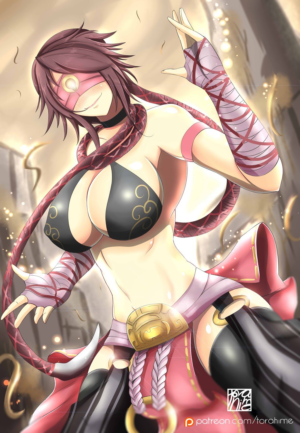 Female Lee Sin by TorahimeMax Gender Swap Bend HD Wallpaper Fan Art Artwork League of Legends lol