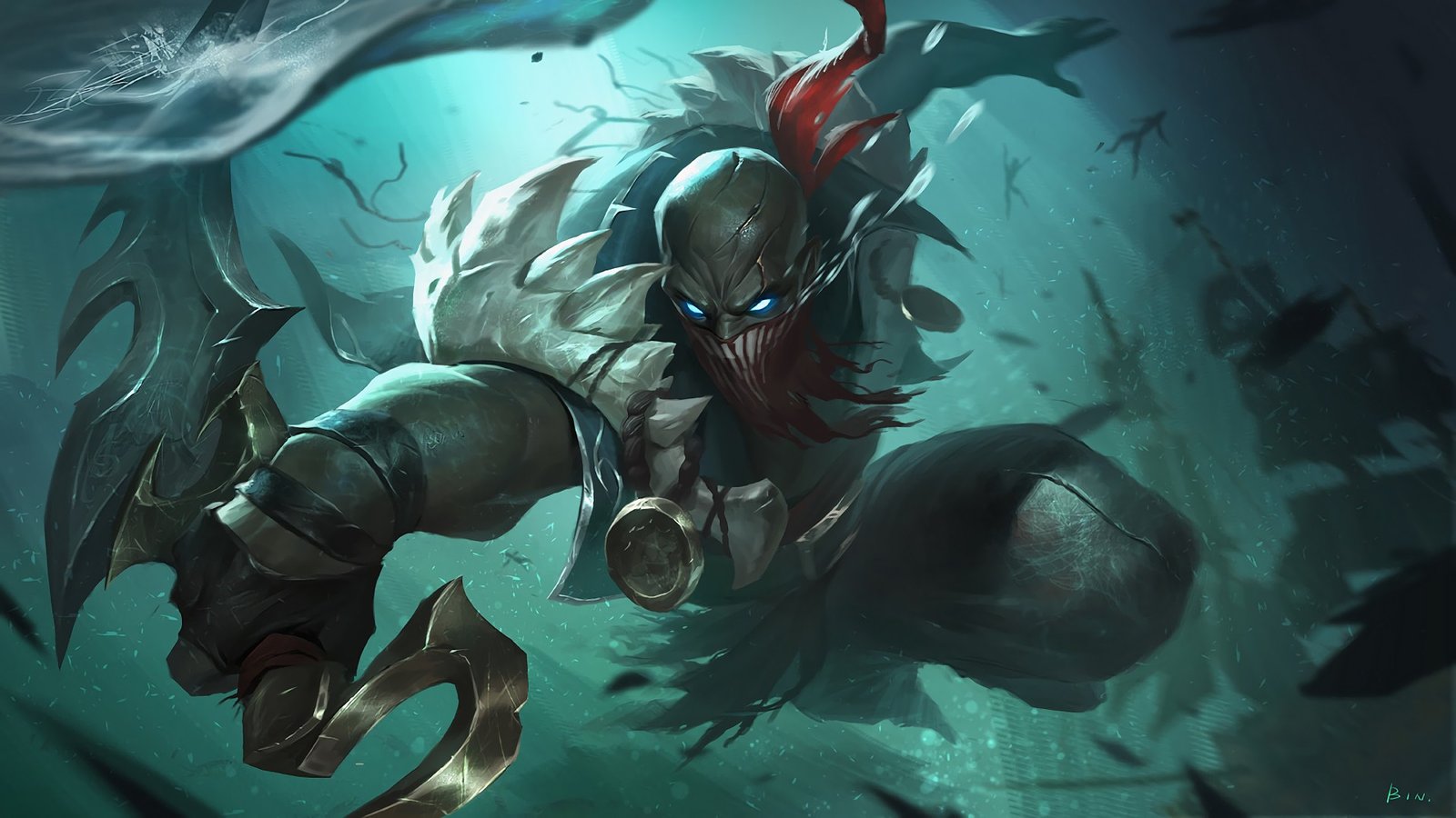 Pyke by huabinwang HD Wallpaper Background Fan Art Artwork League of Legends lol