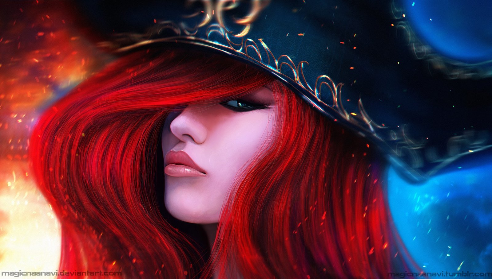 Miss Fortune Portrait by MagicnaAnavi HD Wallpaper Fan Art Artwork League of Legends lol