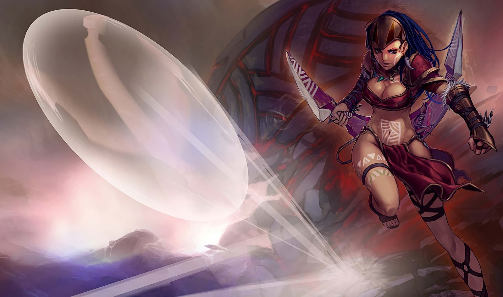 Huntress Sivir Splash Art League of Legends Artwork Wallpaper lol