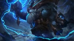 Thunder Lord Ornn Splash Art HD 4k 6k 8k Wallpaper Background Official Art Artwork League of Legends lol