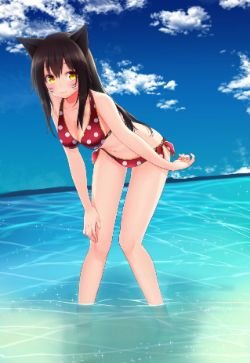 Pool Party Ahri by いつも HD Wallpaper Background Fan Art Artwork League of Legends lol