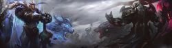 God-King Darius & Garen Splash Art HD 4k Wallpaper Background Official Art Artwork League of Legends lol (2)