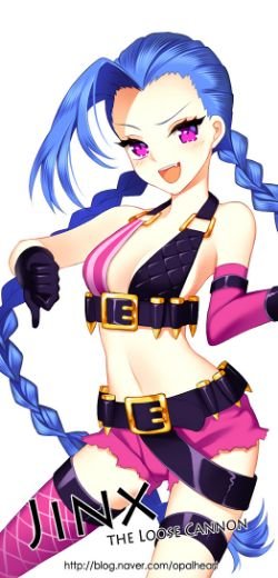 Jinx by Opalheart HD Wallpaper Fan Art Artwork League of Legends lol
