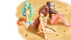 Pool Party Sona, Akali & Ashe by KURAUDO HD Wallpaper Fan Art Artwork League of Legends lol