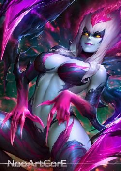 Evelynn Rework by NeoArtCorE HD Wallpaper Background Fan Art Artwork League of Legends lol