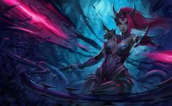 Headhunter Zyra (Skin Concept) by ropeplay HD Wallpaper Fan Art Artwork League of Legends lol