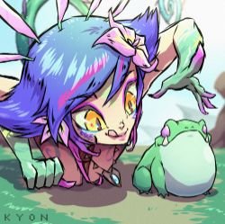 Neeko by kyonart01 HD Wallpaper Background Fan Art Artwork League of Legends lol