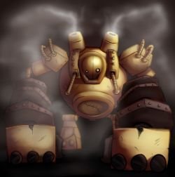 Blitzcrank by Chloemew4ever HD Wallpaper Artwork Fan Art League of Legends lol
