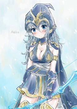 Ashe by furan HD Wallpaper Fan Art Artwork League of Legends lol