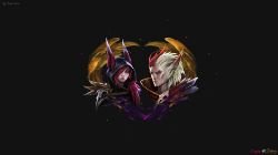Xayah & Rakan by geararaguari HD Wallpaper Fan Art Artwork League of Legends lol (3)