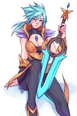 Dawnbringer Riven by 5-ish HD Wallpaper Background Fan Art Artwork League of Legends lol