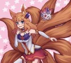 Star Guardian Ahri by soutasoda HD Wallpaper Background Fan Art Artwork League of Legends lol