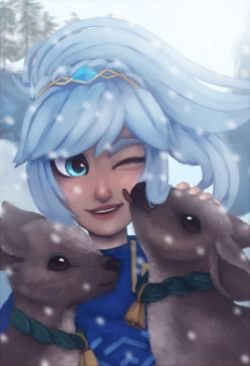 Freljord Taliyah by A-Psycho-Banana HD Wallpaper Background Fan Art Artwork League of Legends lol