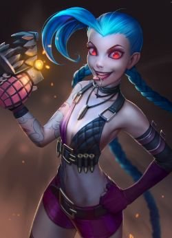 Jinx by Niconoff HD Wallpaper Fan Art Artwork League of Legends lol