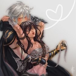 Female Tryndamere & Male Ashe by juhaihai Gender Swap Bend HD Wallpaper Fan Art Artwork League of Legends lol