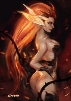 Wildfire Zyra by Dith HD Wallpaper Fan Art Artwork League of Legends lol