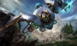 Lancer Paragon Blitzcrank Splash Art HD 4k 6k Wallpaper Background Official Art Artwork League of Legends lol