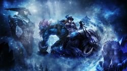 Sejuani, Lissandra, Trundle & Nunu by iamsointense HD Wallpaper Fan Art Artwork League of Legends lol